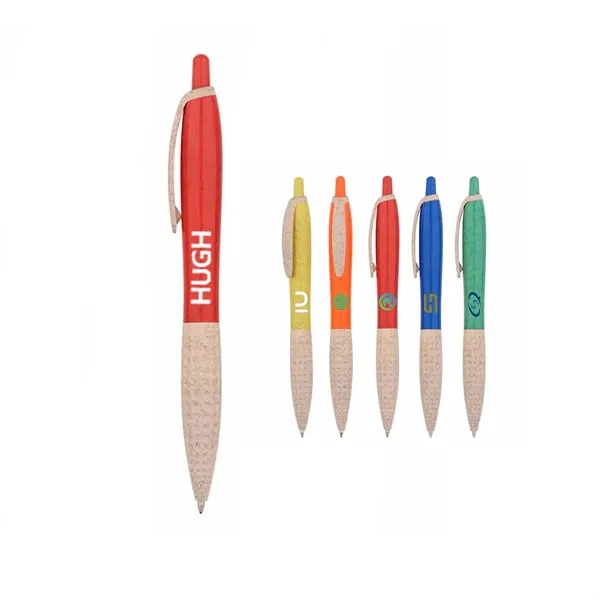 Environment Friendly Degradable Ball Point Pen With Straw - Environment Friendly Degradable Ball Point Pen With Straw - Image 0 of 0