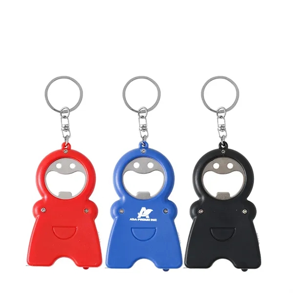3-in-1 Multi Function Keychain Bottle Opener - 3-in-1 Multi Function Keychain Bottle Opener - Image 0 of 4