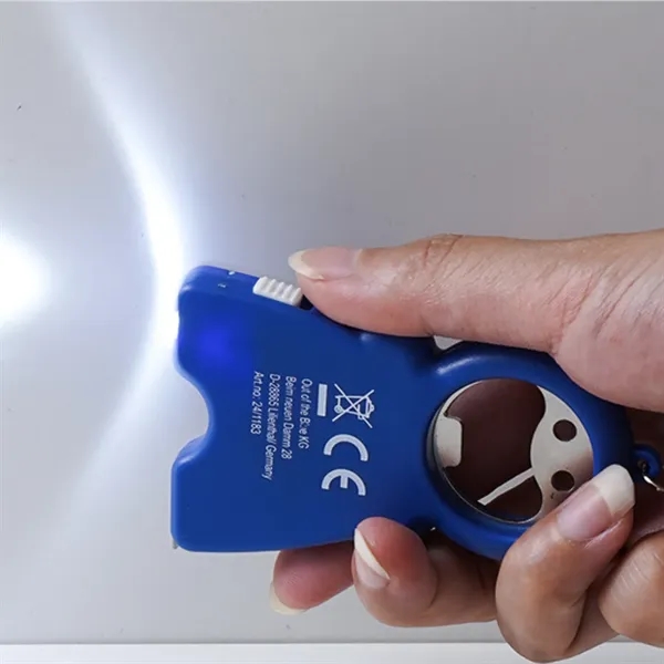 3-in-1 Multi Function Keychain Bottle Opener - 3-in-1 Multi Function Keychain Bottle Opener - Image 3 of 4