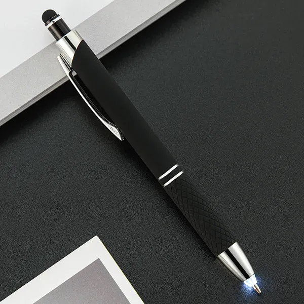 3 in 1 stylus metal pen with flashlight - 3 in 1 stylus metal pen with flashlight - Image 2 of 3