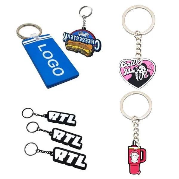 Soft Touch PVC 3D Keychain Giveaway for Parties & Rewards - Soft Touch PVC 3D Keychain Giveaway for Parties & Rewards - Image 0 of 3