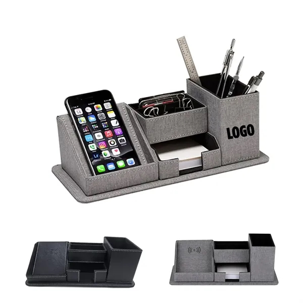 Wireless Charging Desk Organizer - Wireless Charging Desk Organizer - Image 0 of 1