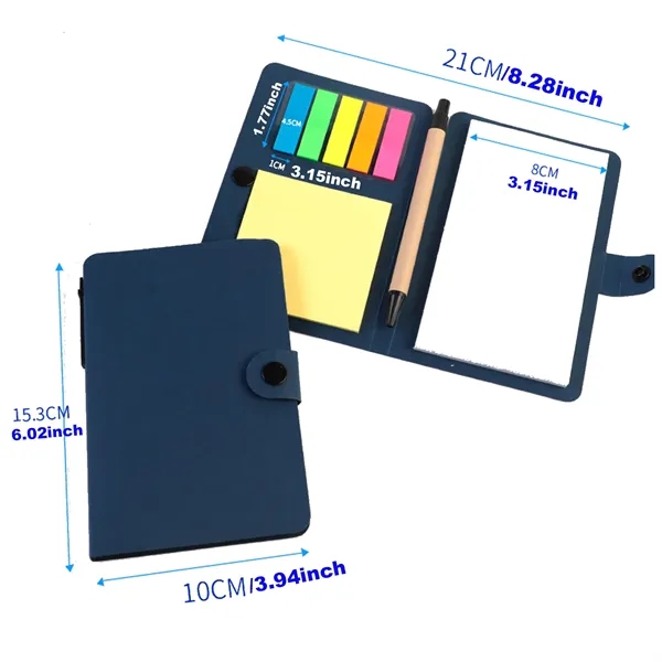 Kraft Paper Cover Small Pocket  Sticky Clip Notebook - Kraft Paper Cover Small Pocket  Sticky Clip Notebook - Image 1 of 4