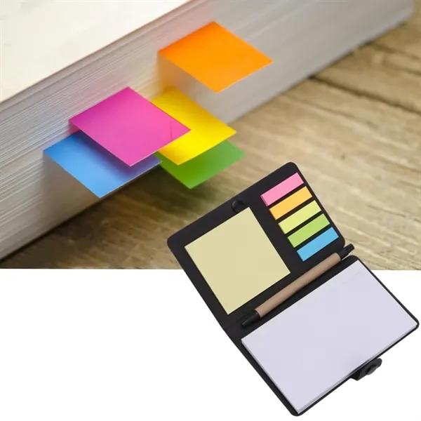 Kraft Paper Cover Small Pocket  Sticky Clip Notebook - Kraft Paper Cover Small Pocket  Sticky Clip Notebook - Image 2 of 4