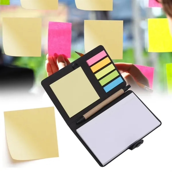 Kraft Paper Cover Small Pocket  Sticky Clip Notebook - Kraft Paper Cover Small Pocket  Sticky Clip Notebook - Image 4 of 4