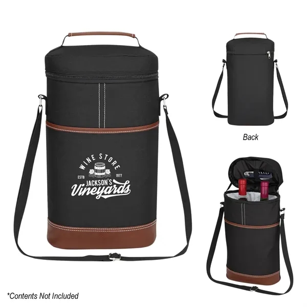 Double Wine Kooler Bag - Double Wine Kooler Bag - Image 1 of 9