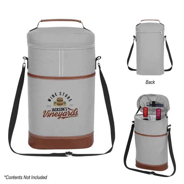 Double Wine Kooler Bag - Double Wine Kooler Bag - Image 8 of 9