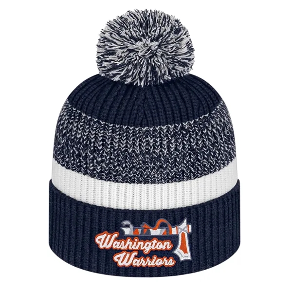 Thick Ribbed Knit Cap with Cuff