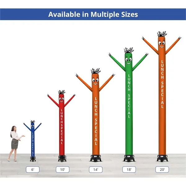 Lunch Special Inflatable Tube Man-20Ft - Lunch Special Inflatable Tube Man-20Ft - Image 3 of 7