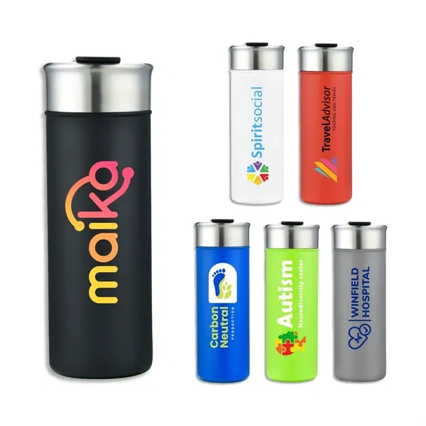Freeze Guard 18 oz Stainless Steel Slim Tumbler - Freeze Guard 18 oz Stainless Steel Slim Tumbler - Image 0 of 18