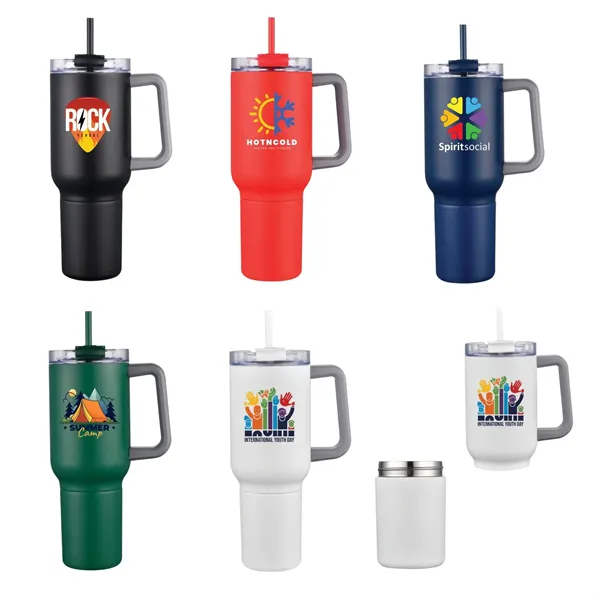 Bernard Two-in-One 21 oz Stainless Steel Travel Mug and Beve - Bernard Two-in-One 21 oz Stainless Steel Travel Mug and Beve - Image 0 of 47