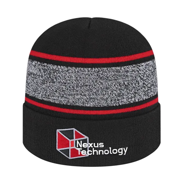 Variegated Striped Knit Cap With Cuff - Variegated Striped Knit Cap With Cuff - Image 0 of 6