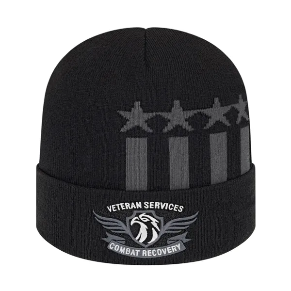 Stars & Stripes Knit Cap with Cuff - Stars & Stripes Knit Cap with Cuff - Image 0 of 4