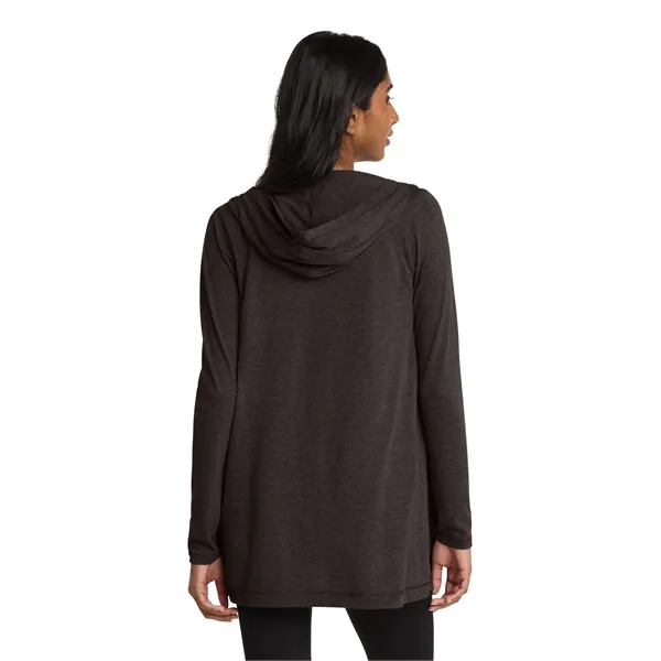 District Women's Perfect Tri Hooded Cardigan. - District Women's Perfect Tri Hooded Cardigan. - Image 1 of 9