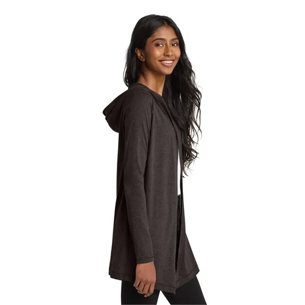 District Women's Perfect Tri Hooded Cardigan. - District Women's Perfect Tri Hooded Cardigan. - Image 2 of 9