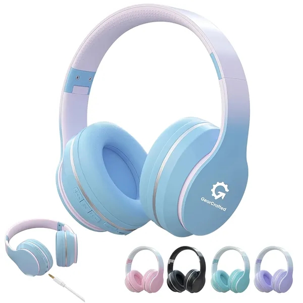 Wireless Bluetooth Over Ear Headphones HiFi Stereo Long Play - Wireless Bluetooth Over Ear Headphones HiFi Stereo Long Play - Image 0 of 6