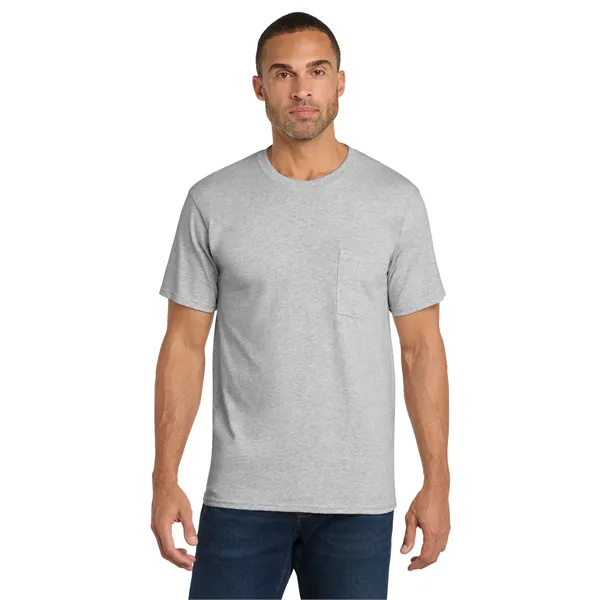 Port & Co Core Cotton Pocket Tee. - Port & Co Core Cotton Pocket Tee. - Image 0 of 69
