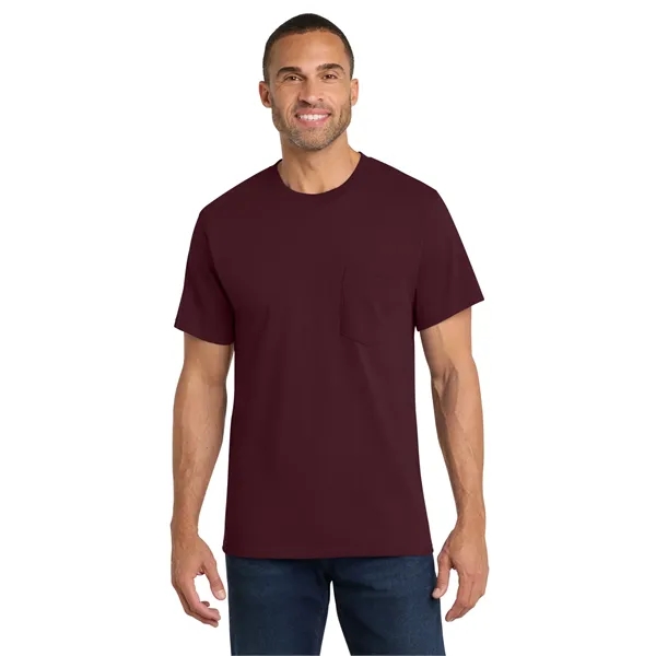 Port & Co Core Cotton Pocket Tee. - Port & Co Core Cotton Pocket Tee. - Image 9 of 69