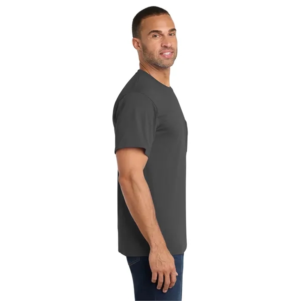 Port & Co Core Cotton Pocket Tee. - Port & Co Core Cotton Pocket Tee. - Image 17 of 69