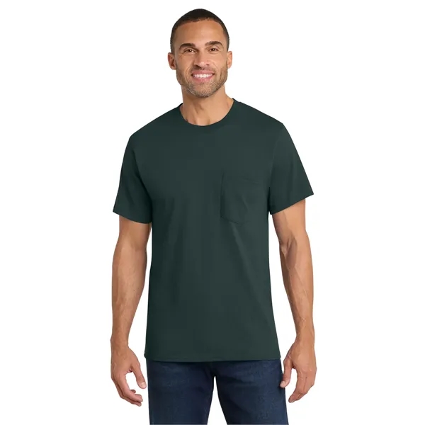 Port & Co Core Cotton Pocket Tee. - Port & Co Core Cotton Pocket Tee. - Image 20 of 69