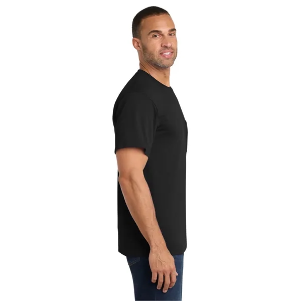 Port & Co Core Cotton Pocket Tee. - Port & Co Core Cotton Pocket Tee. - Image 27 of 69