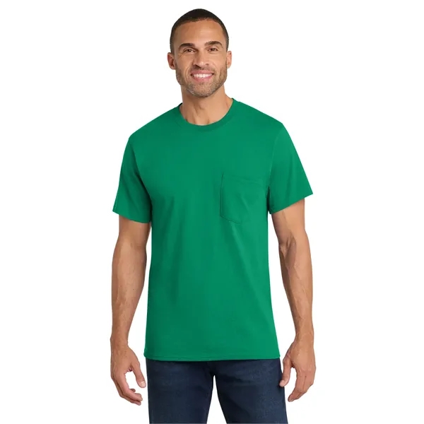 Port & Co Core Cotton Pocket Tee. - Port & Co Core Cotton Pocket Tee. - Image 30 of 69