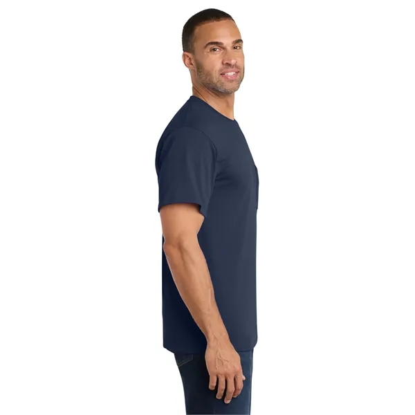 Port & Co Core Cotton Pocket Tee. - Port & Co Core Cotton Pocket Tee. - Image 42 of 69