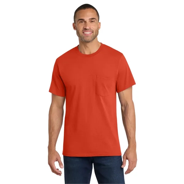 Port & Co Core Cotton Pocket Tee. - Port & Co Core Cotton Pocket Tee. - Image 45 of 69