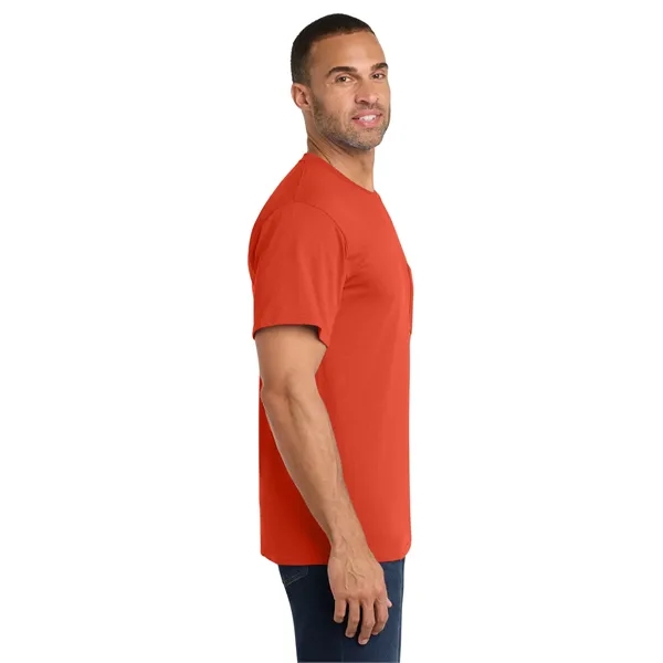 Port & Co Core Cotton Pocket Tee. - Port & Co Core Cotton Pocket Tee. - Image 47 of 69