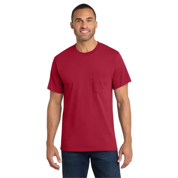 Port & Co Core Cotton Pocket Tee. - Port & Co Core Cotton Pocket Tee. - Image 50 of 69