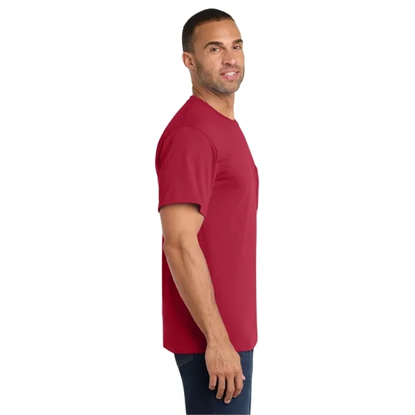 Port & Co Core Cotton Pocket Tee. - Port & Co Core Cotton Pocket Tee. - Image 52 of 69