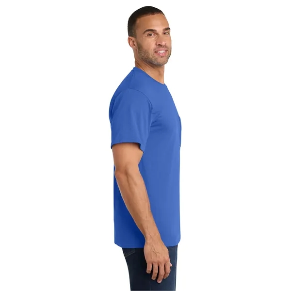 Port & Co Core Cotton Pocket Tee. - Port & Co Core Cotton Pocket Tee. - Image 57 of 69