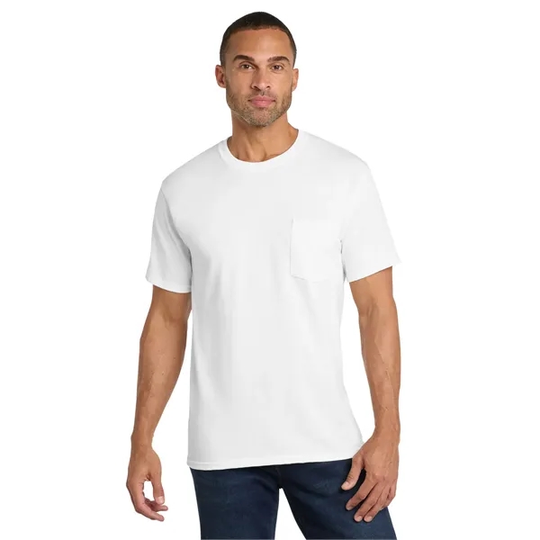 Port & Co Core Cotton Pocket Tee. - Port & Co Core Cotton Pocket Tee. - Image 60 of 69