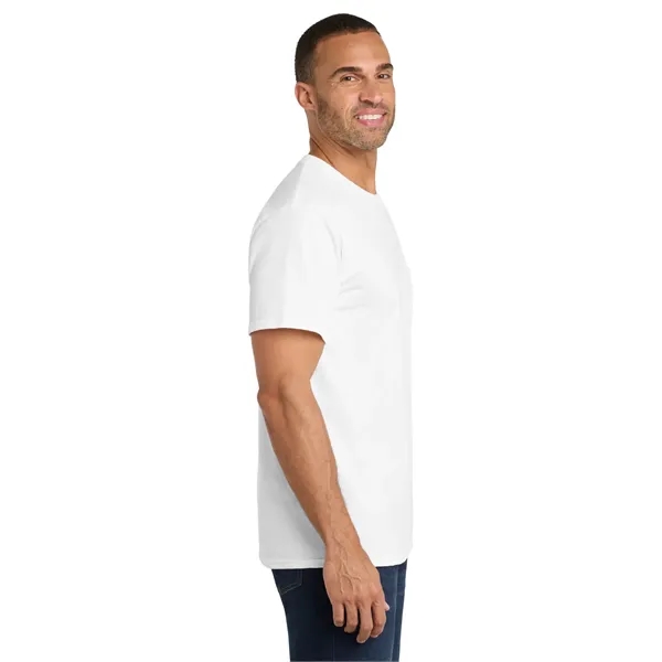 Port & Co Core Cotton Pocket Tee. - Port & Co Core Cotton Pocket Tee. - Image 62 of 69