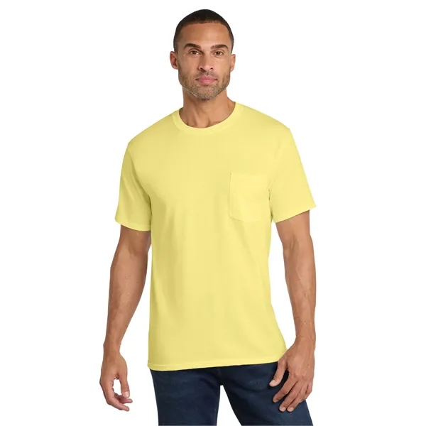 Port & Co Core Cotton Pocket Tee. - Port & Co Core Cotton Pocket Tee. - Image 65 of 69