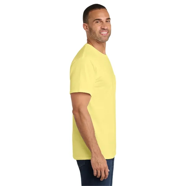 Port & Co Core Cotton Pocket Tee. - Port & Co Core Cotton Pocket Tee. - Image 67 of 69