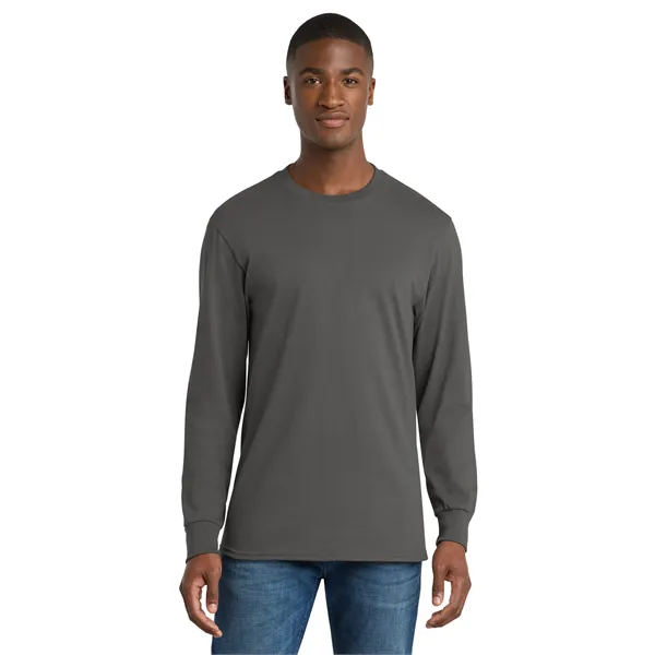 Port & Co Long Sleeve Core Cotton Tee. - Port & Co Long Sleeve Core Cotton Tee. - Image 16 of 119