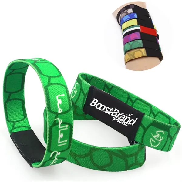 Custom Elastic Fabric Wristbands for Events - Custom Elastic Fabric Wristbands for Events - Image 0 of 3