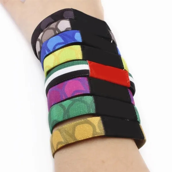 Custom Elastic Fabric Wristbands for Events - Custom Elastic Fabric Wristbands for Events - Image 2 of 3