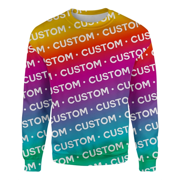 Custom Dye Sublimated Sweatshirt - Custom Dye Sublimated Sweatshirt - Image 2 of 2