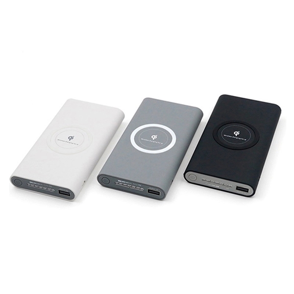 Power Bank QI Wireless Phone Charging Station - 8000 MAh - Power Bank QI Wireless Phone Charging Station - 8000 MAh - Image 1 of 5