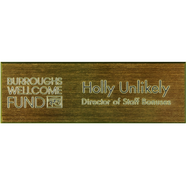 Plastic Laser Engraved Badge - Plastic Laser Engraved Badge - Image 4 of 10