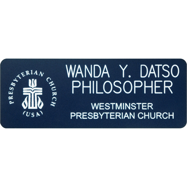 Plastic Laser Engraved Badge - Plastic Laser Engraved Badge - Image 3 of 10