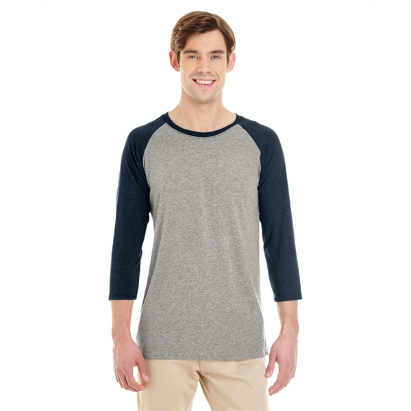 Jerzees Adult TRI-BLEND Baseball Raglan - Jerzees Adult TRI-BLEND Baseball Raglan - Image 12 of 41