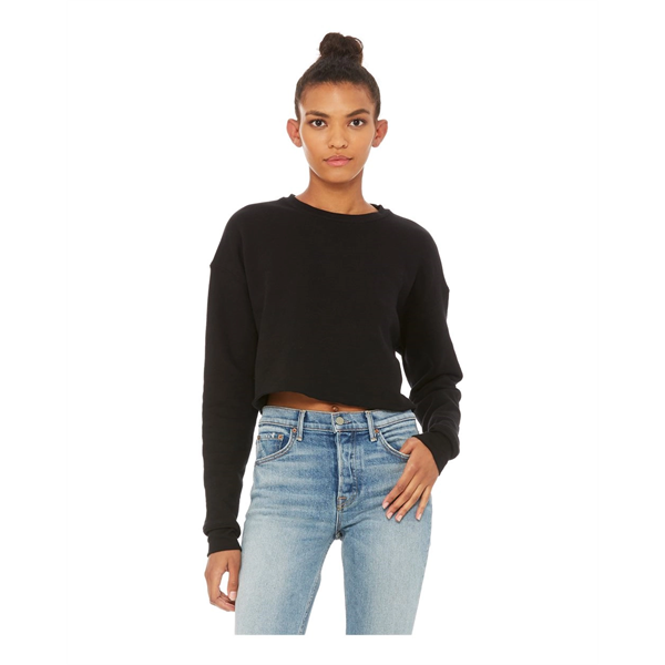 BELLA + CANVAS Women's Crop Crew Fleece - BELLA + CANVAS Women's Crop Crew Fleece - Image 1 of 20