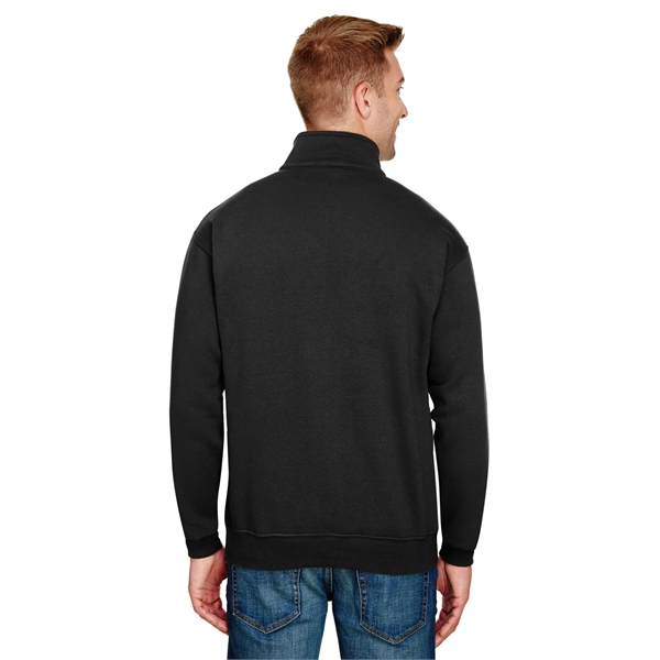 Bayside Unisex USA Made Quarter-Zip Pullover Sweatshirt - Bayside Unisex USA Made Quarter-Zip Pullover Sweatshirt - Image 13 of 42