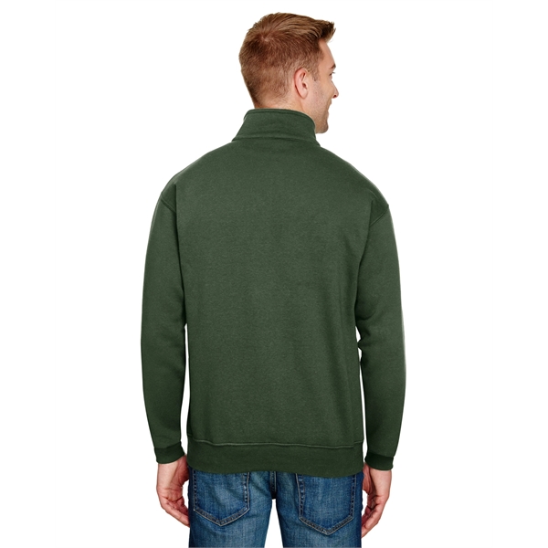 Bayside Unisex USA Made Quarter-Zip Pullover Sweatshirt - Bayside Unisex USA Made Quarter-Zip Pullover Sweatshirt - Image 19 of 42