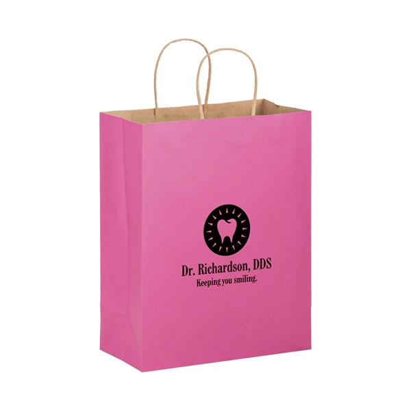 Matte Color Paper Shopper Bag - Flexo Ink - Matte Color Paper Shopper Bag - Flexo Ink - Image 1 of 1