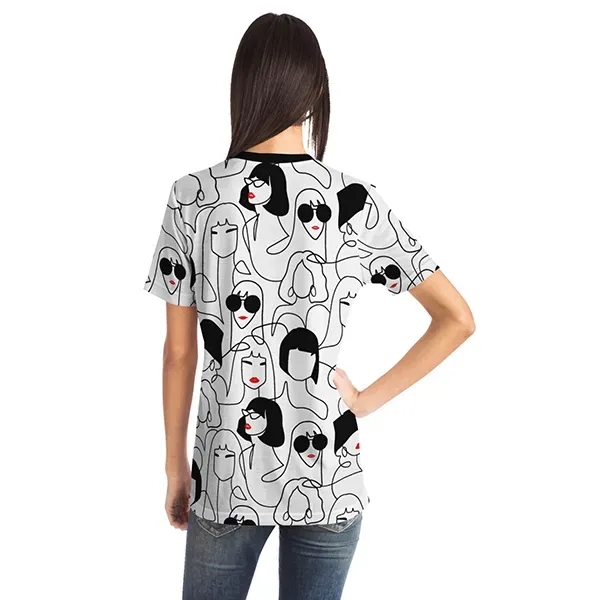 Unisex Pocket T-Shirt - All Over Print - Unisex Pocket T-Shirt - All Over Print - Image 2 of 4
