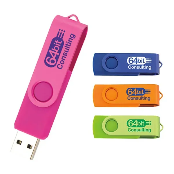 Universal Source® 4 GB Two Tone Folding USB 2.0 Flash Drive - Universal Source® 4 GB Two Tone Folding USB 2.0 Flash Drive - Image 0 of 10